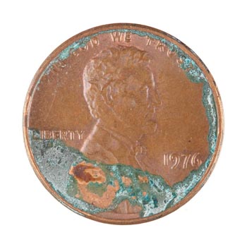 Verdigris example – Cent #2956