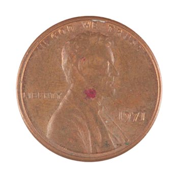Red example – Cent #3398
