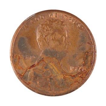 Corroded example – Cent #4973