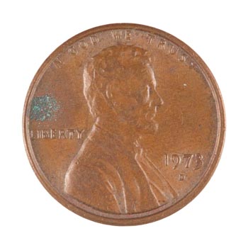 Verdigris example – Cent #6078